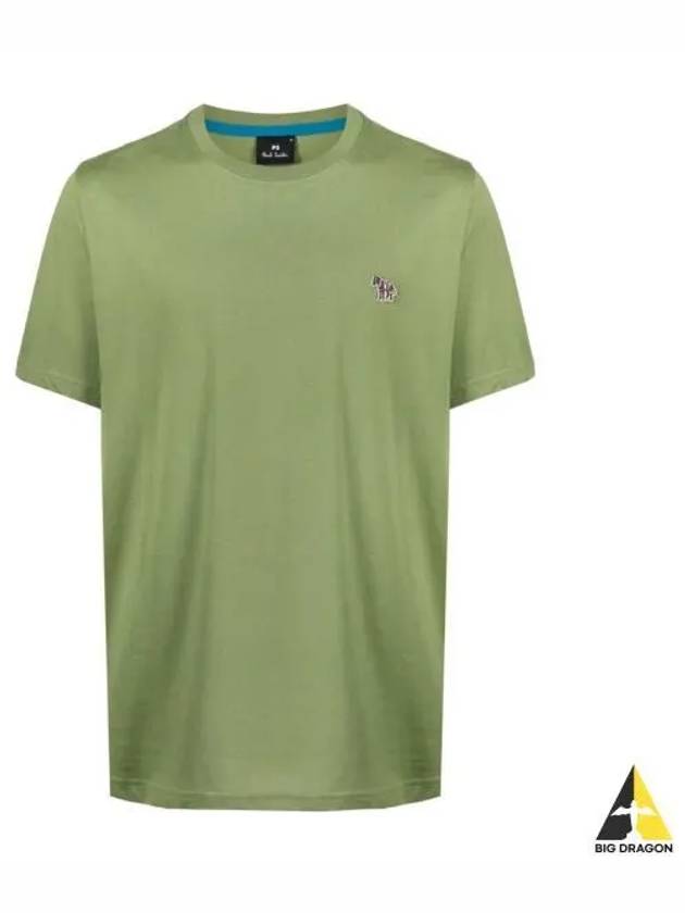 Zebra Logo Cotton Short Sleeve T-shirt Green - PAUL SMITH - BALAAN 2