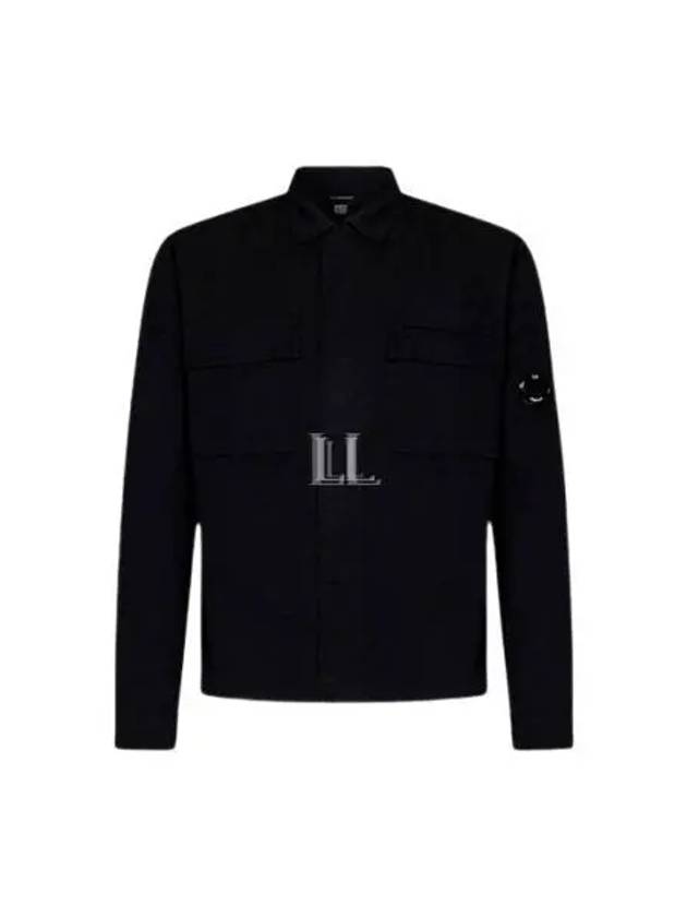 Gabardine Long Sleeve Shirt Black - CP COMPANY - BALAAN 2