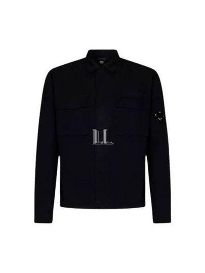 Gabardine Long Sleeve Shirt Black - CP COMPANY - BALAAN 2