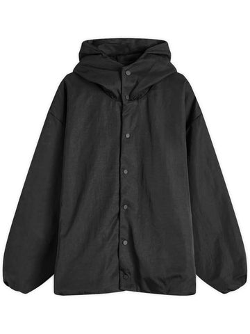 Textured Nylon Hooded Jacket Black - FEAR OF GOD - BALAAN 1