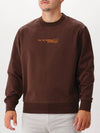 Stretch Fleece Crew Neck Sweatshirt Brown - CP COMPANY - BALAAN 2