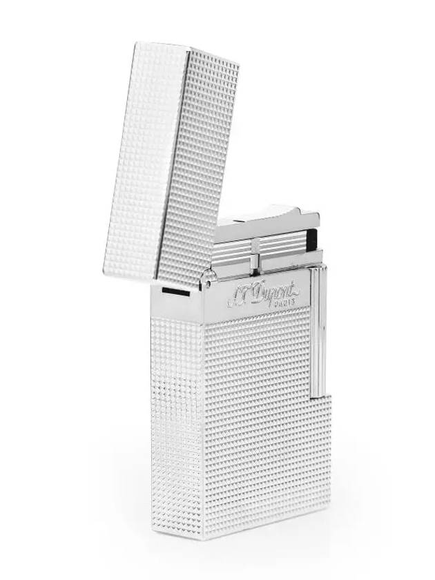 Line 2 Small Micro Diamond Head Palladium Lighter Silver - S.T. DUPONT - BALAAN 4