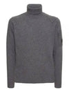 Lens Detail Lambswool Turtleneck Grey - CP COMPANY - BALAAN 2