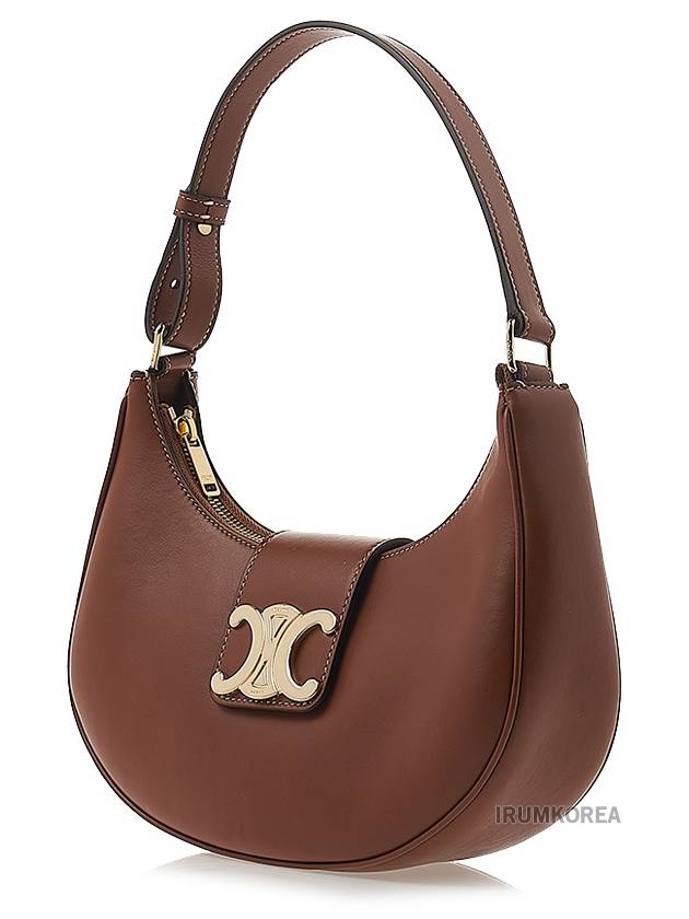 Ava Triomphe Smooth Calfskin Shoulder Bag Tan - CELINE - BALAAN 3