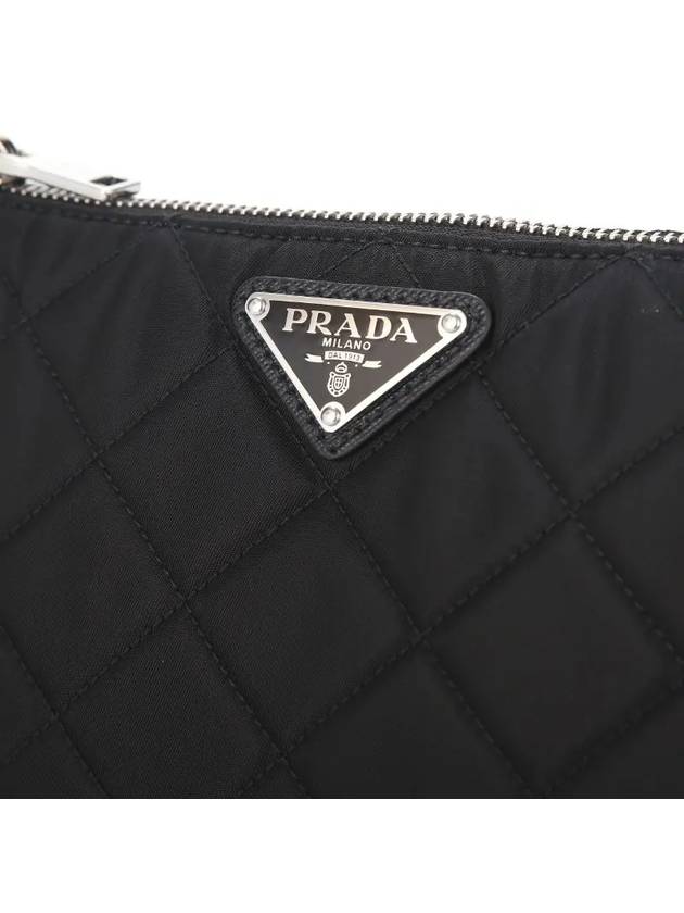 Tessuto Quilted Chain Shoulder Bag Black - PRADA - BALAAN 4