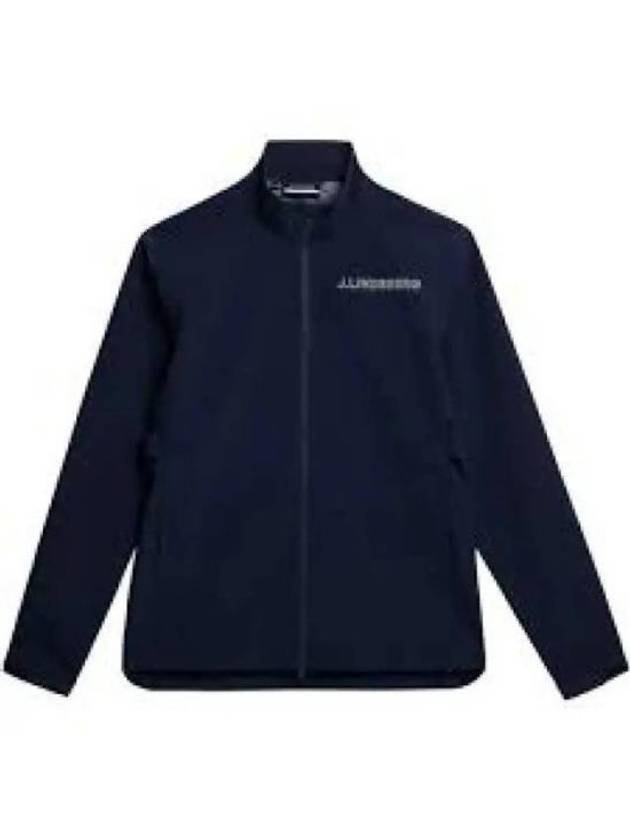 Bridge Back Logo Rain Jacket Navy - J.LINDEBERG - BALAAN 2