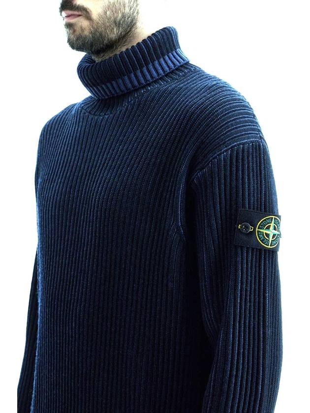 Vanish Full Rib RWS Wool Knit Top Navy - STONE ISLAND - BALAAN 5