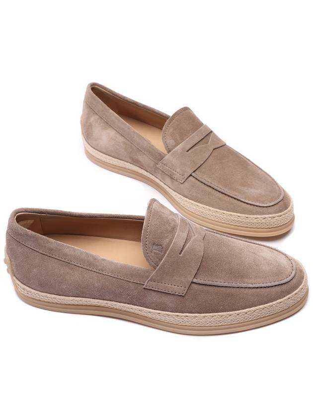 Flat Suede Loafers Beige - TOD'S - BALAAN 7