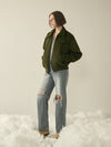 Destroyed Cutting Blouson Jacket Khaki W - KINETO - BALAAN 2