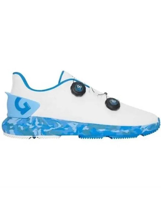 Men's G Drive Perforated TPU Camo Spikeless White Blue - G/FORE - BALAAN 1