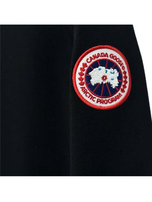 Men's Huron Crew Neck Sweatshirt Black - CANADA GOOSE - BALAAN 4