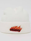 AU Australia FLAMES Beanie ST735007 White ONE SIZE - STUSSY - BALAAN 2