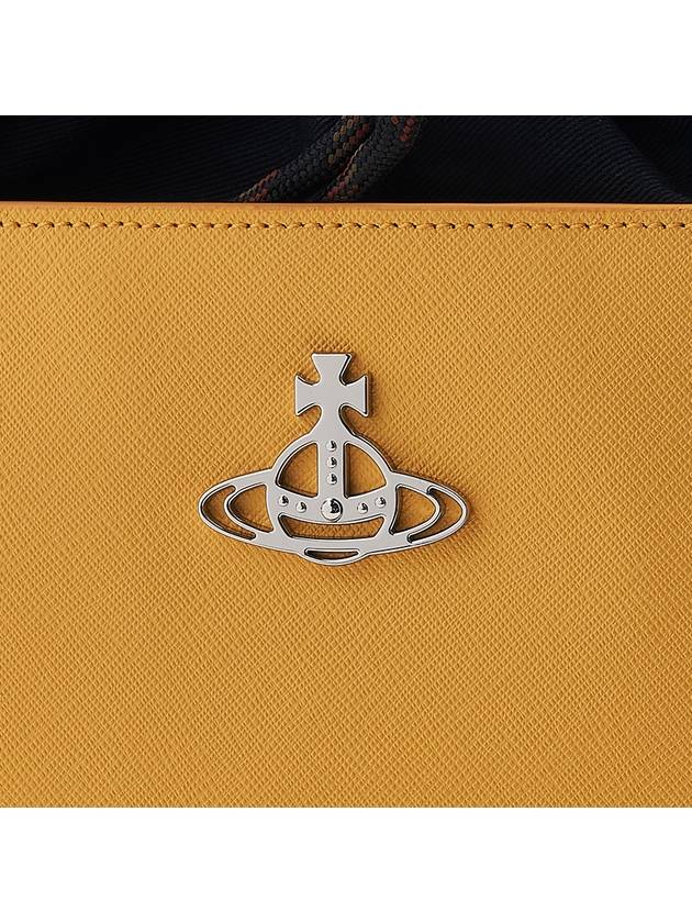 Saffiano Drawstring Cross Bag Yellow - VIVIENNE WESTWOOD - BALAAN 8