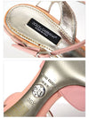 DP Sale C08417 A6180 80400 Pink Enamel Sandals - DOLCE&GABBANA - BALAAN 5