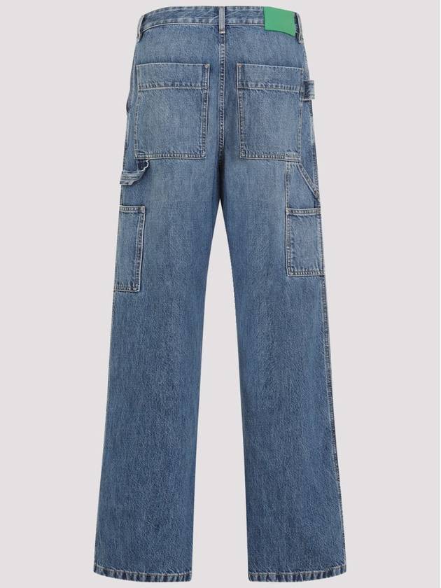 Denim Straight Jeans Blue - BOTTEGA VENETA - BALAAN 3