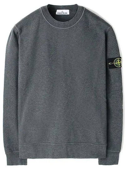 Compass Patch Crew Neck Sweatshirt Grey - STONE ISLAND - BALAAN 2