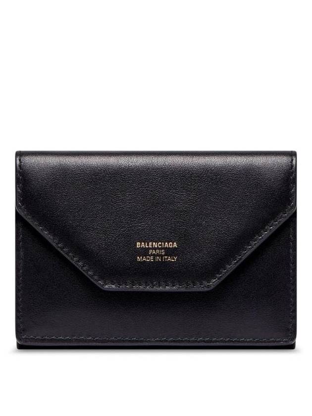 Envelope Embossed Logo Card Wallet Black - BALENCIAGA - BALAAN 1