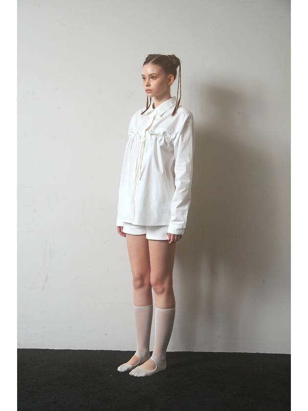 cloud ribbed shorts ivory - FOR THE WEATHER - BALAAN 3