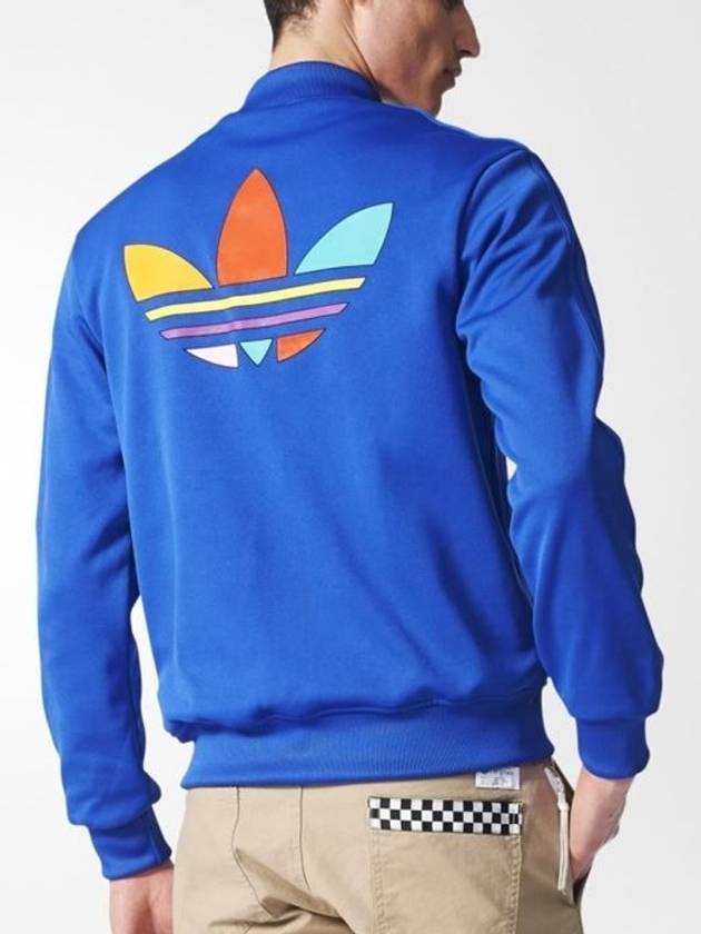 01AC5919X Pharrell WilliamsSuper Color Track TopBlue - ADIDAS - BALAAN 4