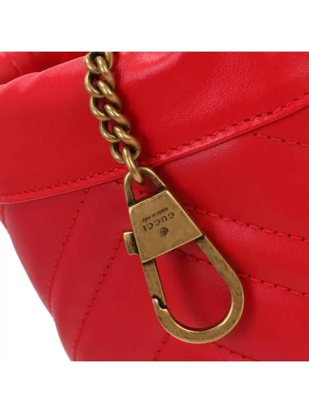 GG Marmont Matelasse Mini Bucket Bag Red - GUCCI - BALAAN 8