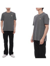 Fox Head Patch Classic Short Sleeve T-Shirt Grey Melange - MAISON KITSUNE - BALAAN 3