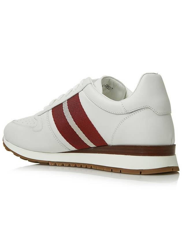 Astel Leather Low Top Sneakers White - BALLY - BALAAN 4