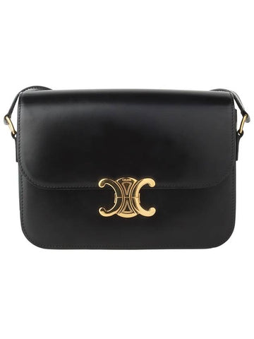 187363BF4 Shiny Calfskin Classic Triomphe Medium Shoulder Cross Bag 34242Y - CELINE - BALAAN 1