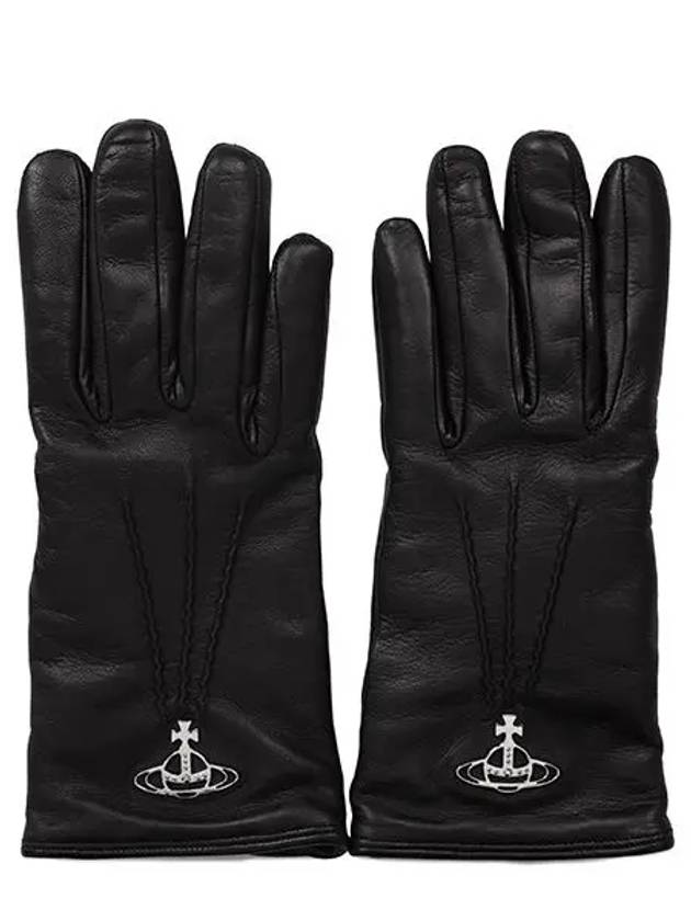 Black ORB Classic Gloves 8202002CU L0023 N401 - VIVIENNE WESTWOOD - BALAAN 4