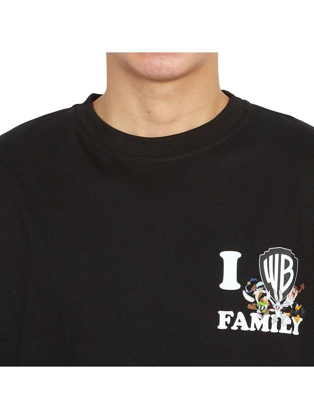 WB I Love Short Sleeve T-Shirt Black - FAMILY FIRST - BALAAN 7