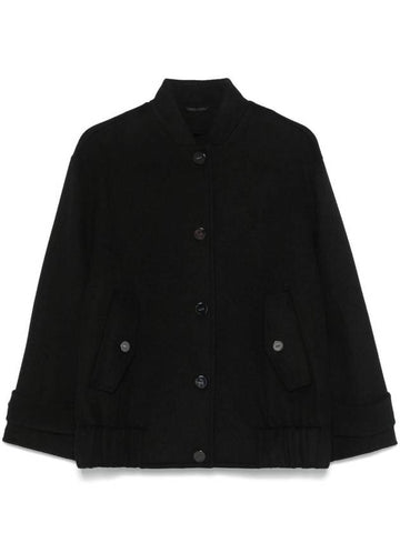 Liu Jo Black Wool Jacket With Pockets - LIU JO - BALAAN 1