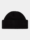 Logo Wool Beanie Black - CELINE - BALAAN 3