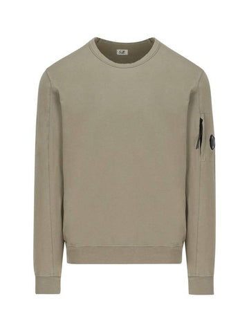 Men's Light Fleece Lens Wappen Sweatshirt Light Khaki - CP COMPANY - BALAAN 1