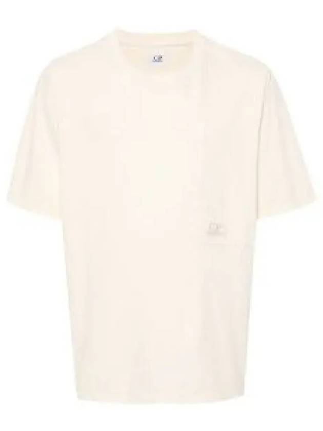 20/1 Jersey Pocket Short Sleeve T-Shirt Beige - CP COMPANY - BALAAN 2