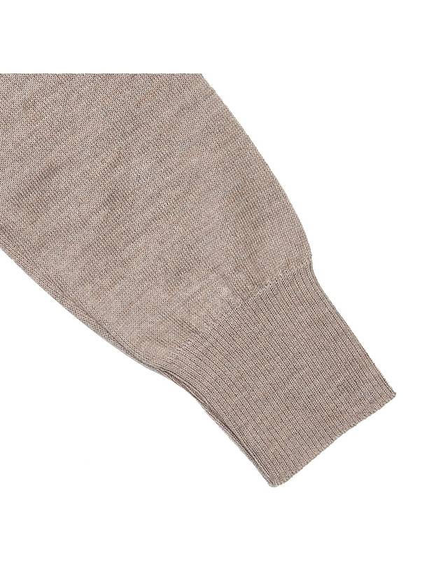 Small Heart Logo Turtleneck Beige - AMI - BALAAN 6