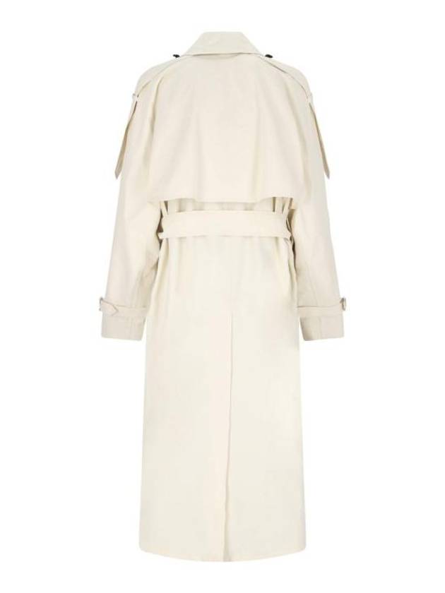 Belted Cotton Gabardine Trench Coat Ivory - BURBERRY - BALAAN 3