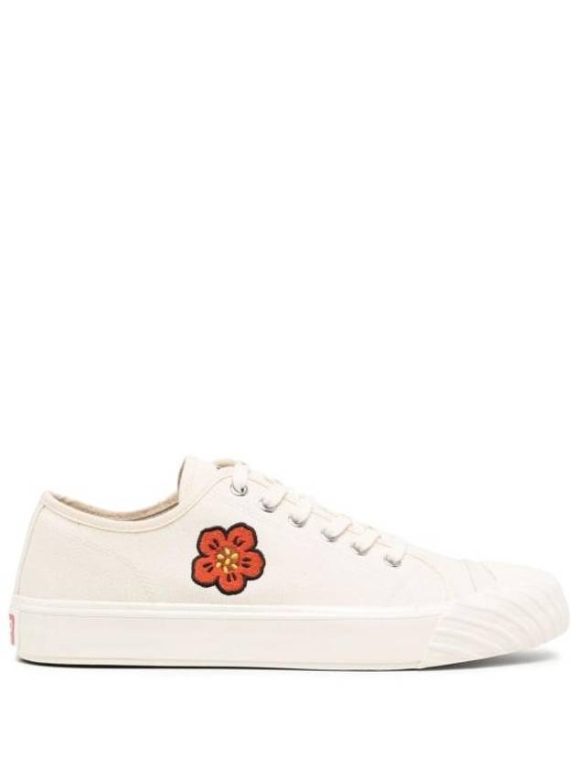 School Flower Low Top Sneakers Cream - KENZO - BALAAN 2