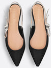 J'adior Technical Fabric Slingback Ballerina Flats Black - DIOR - BALAAN 3