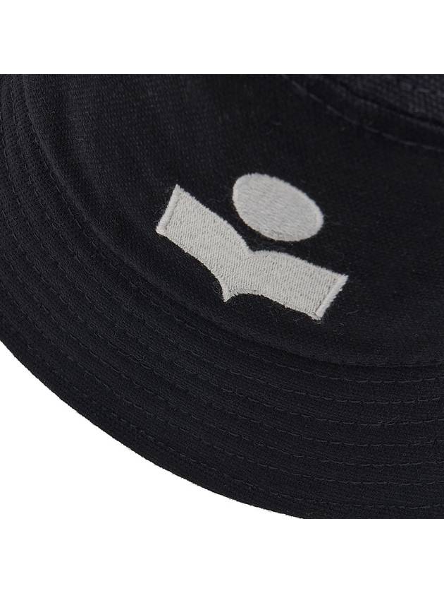 Hailey Embroid Logo Bucket Hat Black - ISABEL MARANT - BALAAN 8