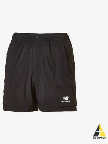 Uni Woven Pocket Shorts 19 Black - NEW BALANCE - BALAAN 1