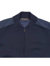 Horizon Silk Virgin Wool Bomber Jacket Navy - LORO PIANA - BALAAN 4