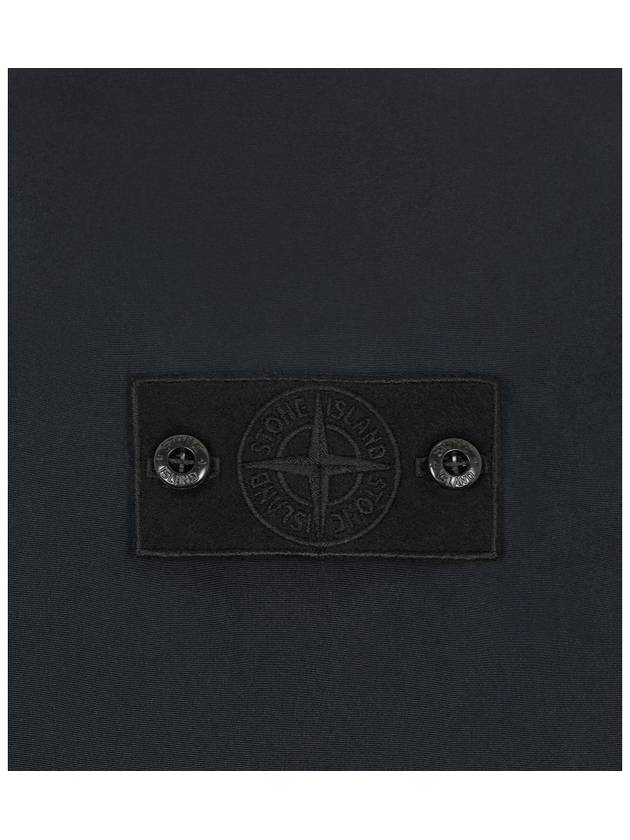 Men's Wappen Patch Ghost Piece Zip-up Jacket Black - STONE ISLAND - BALAAN 4