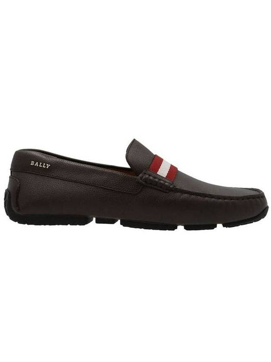 Pearce Leather Loafer Brown - BALLY - BALAAN.