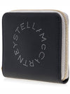 Stella Logo Zip Around Halfwallet Black - STELLA MCCARTNEY - BALAAN.