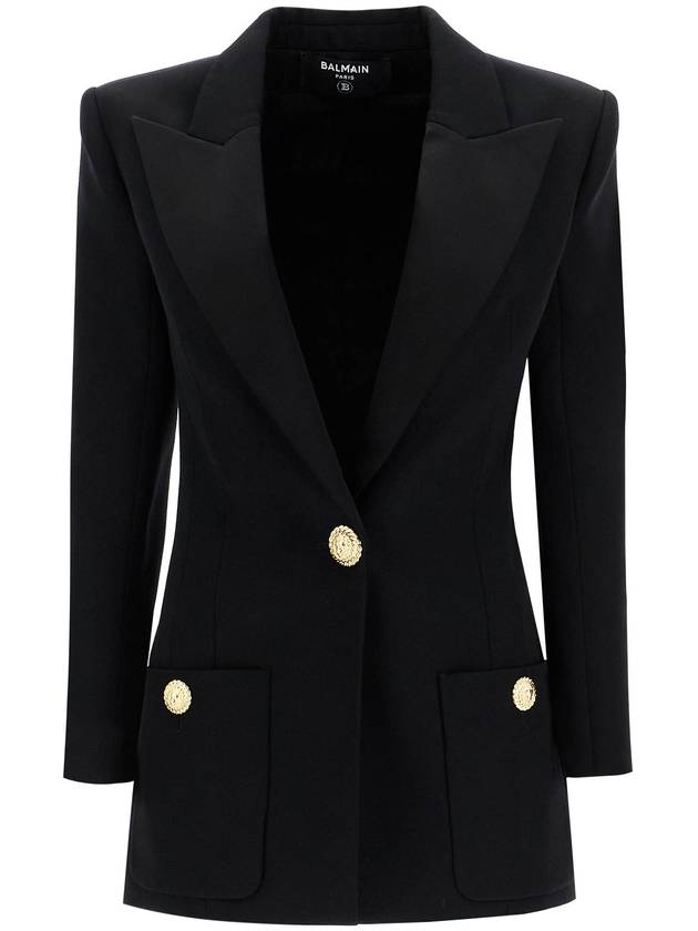 one-button jacket with lapels - BALMAIN - BALAAN 1