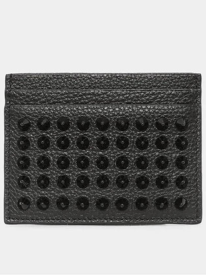 Chios Spike Card Wallet Black - CHRISTIAN LOUBOUTIN - BALAAN 2