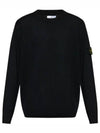 Compass Badge Knit Top Black - STONE ISLAND - BALAAN 2