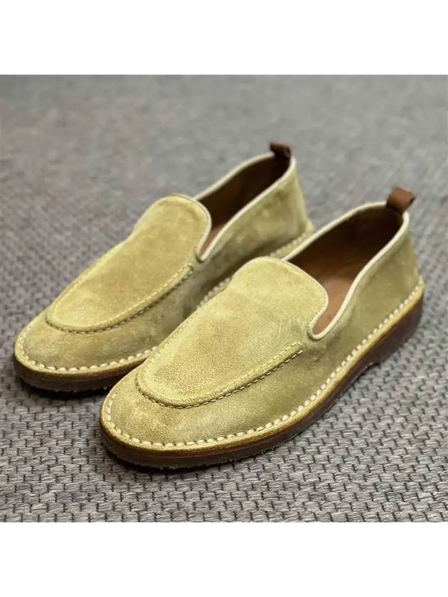 Argentario Suede Loafers Beige - BUTTERO - BALAAN 4