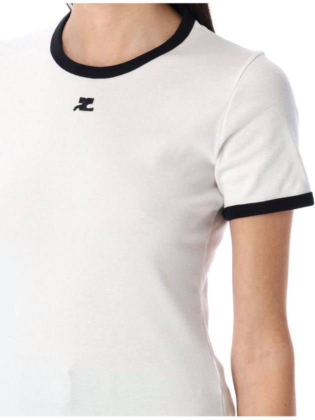 Contrast t-shirt - COURREGES - BALAAN 3