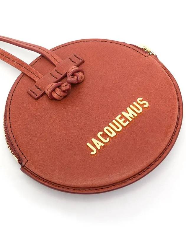 Le Pitchou Round Coin Purse Brown - JACQUEMUS - BALAAN 5