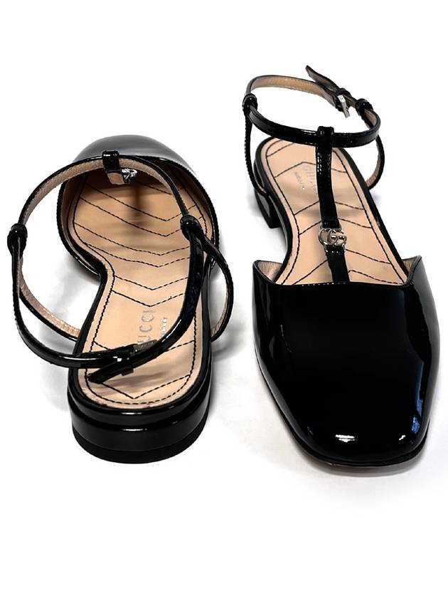 Ballet leather flat shoes 754136 BK000 black - GUCCI - BALAAN 2